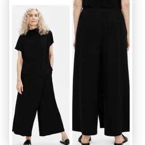 Eileen Fisher Black Wide-Leg Pants